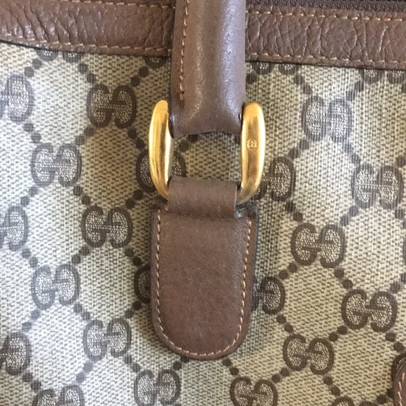 Authentic Gucci signature monogram satchel - Picture 4 of 10